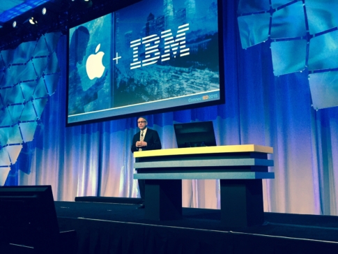 Jeff Schick on stage at IBM ConenctED 2015