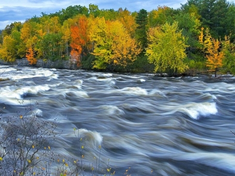 River flowing